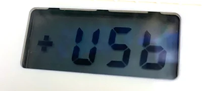 LCD Screen with the charging indicator